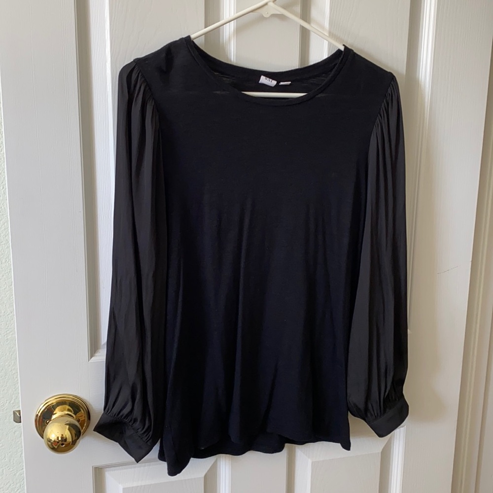 Black long sleeve top